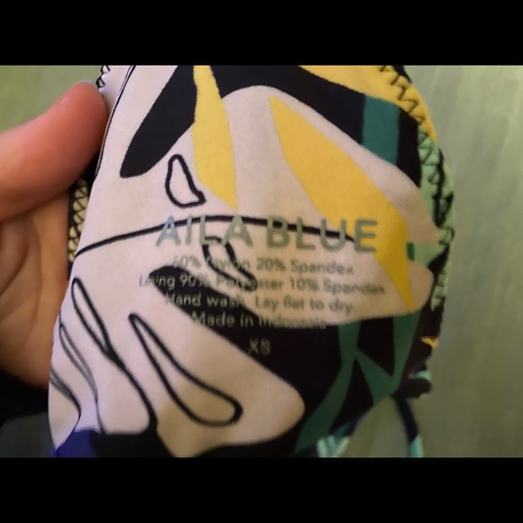 alia blue bathing suit. size-xs - Picture 6 of 6